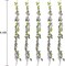 5 Pack Artificial Wisteria Garland - 33ft Total Hanging Wisteria Vine - Purple Fake Flowers for Wedding Arch, Party, Garden & Home Wall Decor - Realistic Silk Floral String